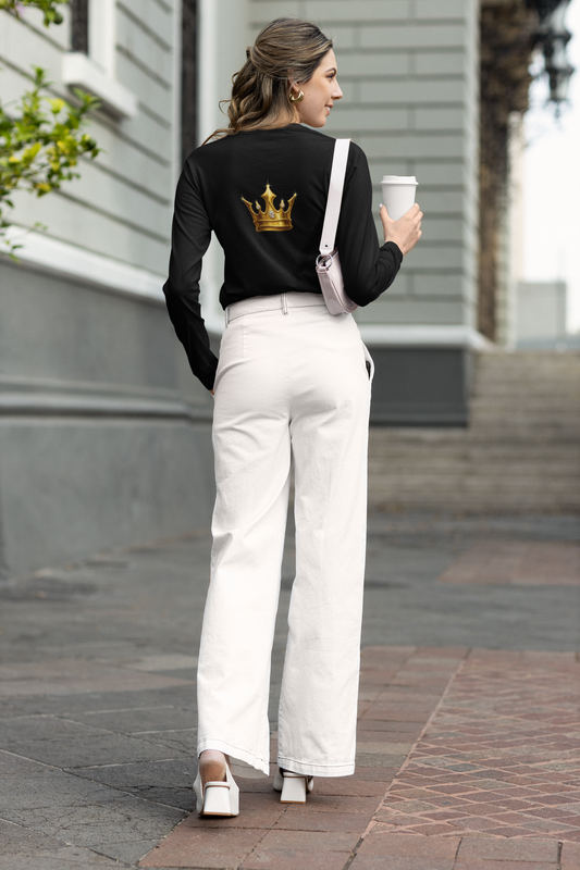 "Royal Queen Crown Tee for Women- Everyday fashion Top"