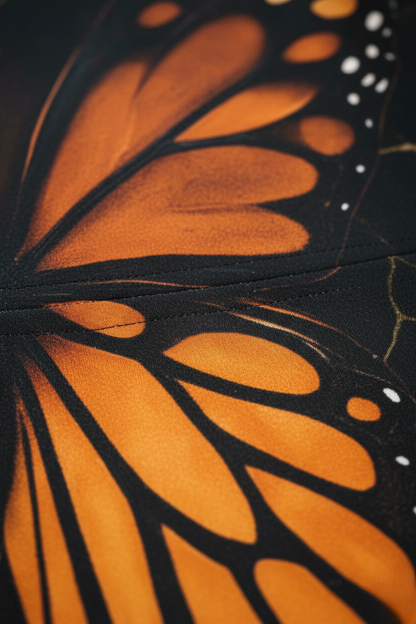 Women’s Monarch Butterfly Wing Dress – Elegant A-Line Summer Outfit