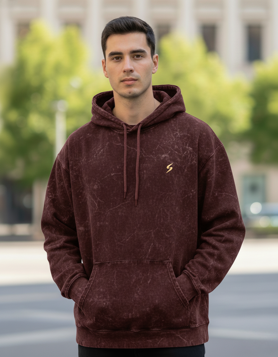 Premium  Acid-Wash Hoodie – SmartifyGoods Streetwear, Comfort & Performance
