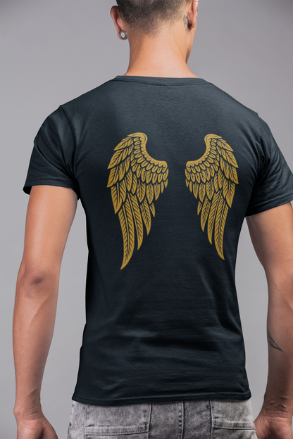 Golden Wings Graphic T-Shirt – Oversized Streetwear Tee
