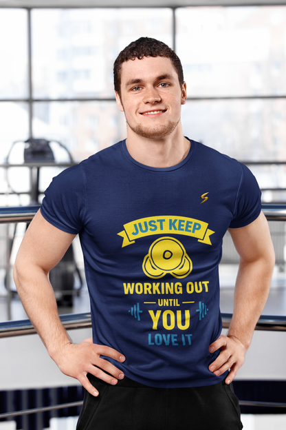 "Men’s Fitness T-Shirt | Motivational Workout Quote Tee for Gym, Training & Daily Wear”
