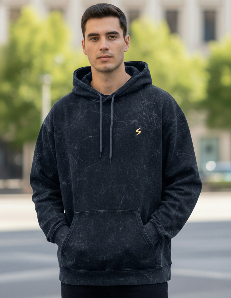 Premium  Acid-Wash Hoodie – SmartifyGoods Streetwear, Comfort & Performance