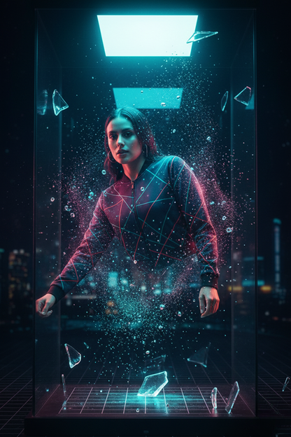 Neon Pattern Women’s Bomber Jacket – Premium Printed Crop Jacket | Streetwear Style