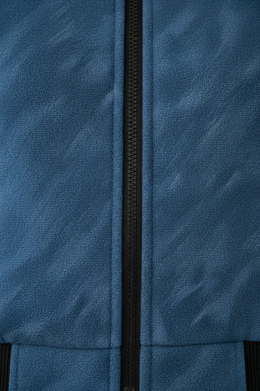 Women’s Blue Pattern Bomber Jacket –