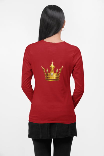 "Royal Queen Crown Tee for Women- Everyday fashion Top"