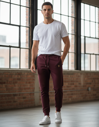 Premium  Joggers – 100% Cotton, 260 GSM, Unisex Tapered Fit with Ribbed Waist
